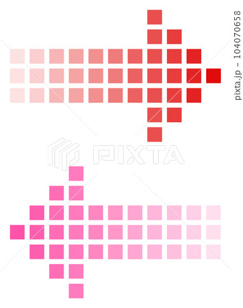 右向や左向きに誘導する矢印のイラスト 104070658