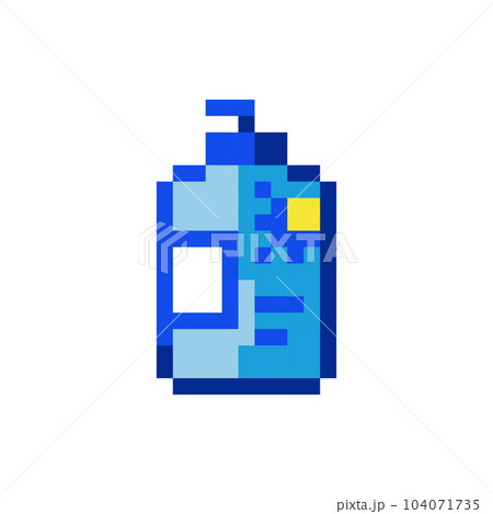 Pixel art Sunscreen icon. 90s 8bit style illustration of Sun Protection Lotion. Cute pixel art y2k sticker or game element. Pixel art Sunscreen icon. 90s 8bit style illustration of Sun Protection Lotion. Cute pixel art y2k sticker or game element. 104071735
