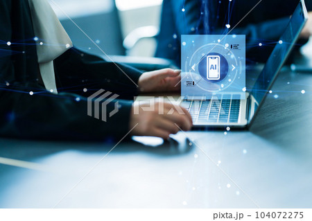 ビジネスイメージ　デスクワーク 104072275