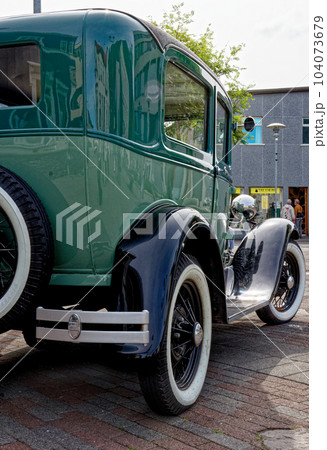 Ford Model A 1930 vintage car in Isafjordur - Iceland 104073679