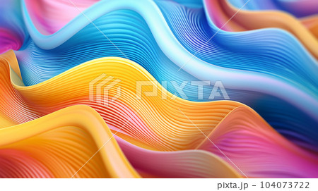 Abstract illustration, colored waves, lines and fancy images, wallpaper, poster, art Abstract illustration, colored waves, lines and fancy images, wallpaper, poster, art 104073722