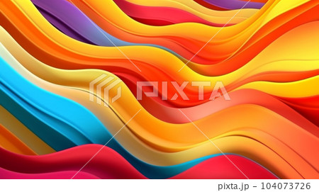 Abstract illustration, colored waves, lines and fancy images, wallpaper, poster, art Abstract illustration, colored waves, lines and fancy images, wallpaper, poster, art 104073726