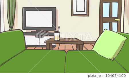 ソファーからテレビを観る ソファーからテレビを観る 104074100