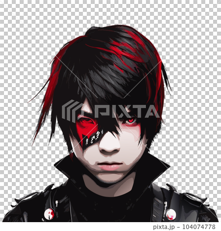 ゴシック男子：AI生成 104074778