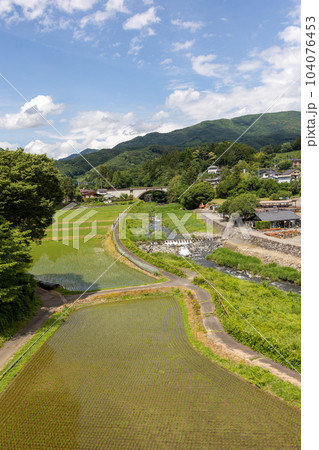 川場村 ふれあい橋から見る薄根川 川場村 ふれあい橋から見る薄根川 104076453