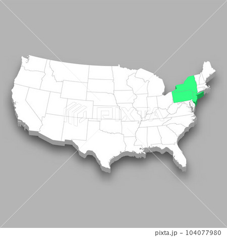 Middle Atlantic division location within United States map 104077980