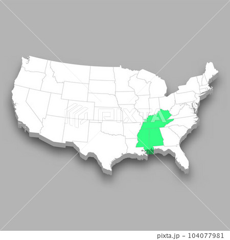 East South Central division location within United States map East South Central division location within United States map 104077981