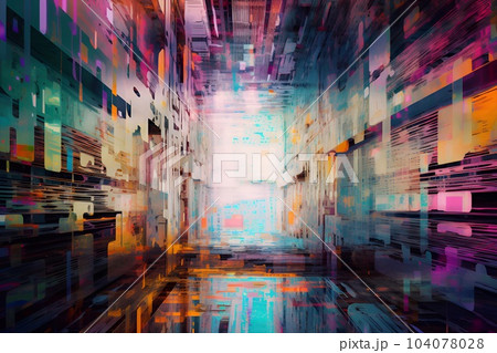 近未来的なテクノロジー 抽象的な背景 104078028