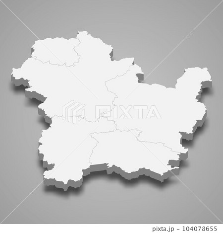 3d isometric map of Targovishte is a province of Bulgaria 104078655
