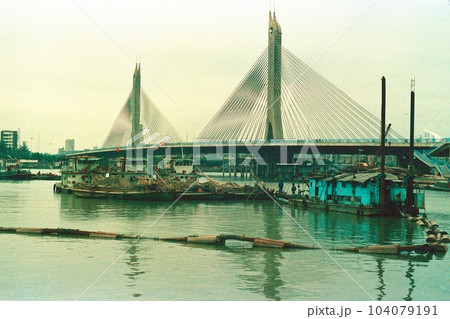 中国　1989年広州　海印大橋　フィルムスキャン 104079191