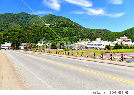 万葉橋／千曲川より戸倉上山田温泉方面を望む(長野県千曲市)【2023.6】 104081909