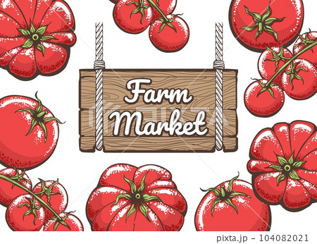 Tomatoes farm market design template Tomatoes farm market design template 104082021
