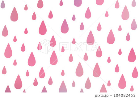 手書きの雨イラスト 104082455