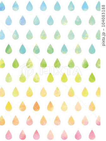 ムラのあるカラフルな水彩の雫のテクスチャ-縦型 ムラのあるカラフルな水彩の雫のテクスチャ-縦型 104083188