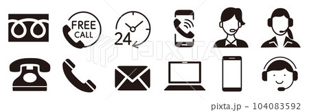 フリーダイヤル アイコン 104083592