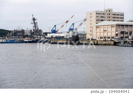 横須賀市　ヴェルニー公園からの景色 104084041