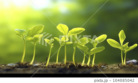 新芽の環境エコロジーやSDGsのイメージ「AI生成画像」 104085042