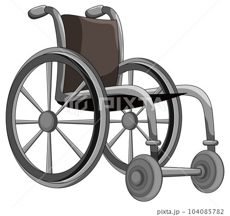 Isolated wheelchair simple cartoon 104085782