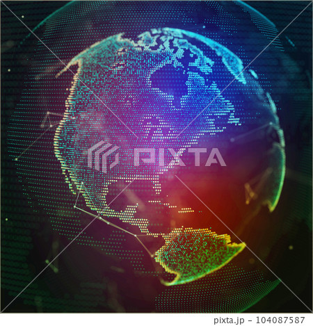 Earch globe, world map point, line, composition representing global, network connection Earch globe, world map point, line, composition representing global, network connection 104087587