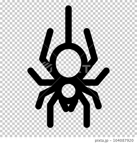 Line style icon for halloween, spider 104087920