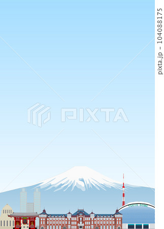 富士山　日本　東京、世界遺産　風景 104088175