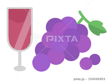 赤ワインとぶどう 104088903