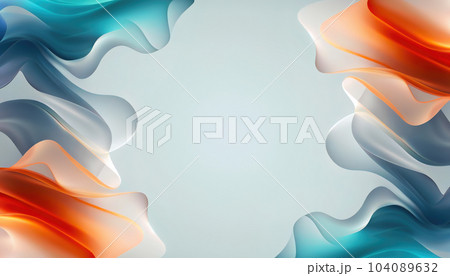 Abstract Art Design Background with Silky Waves 104089632