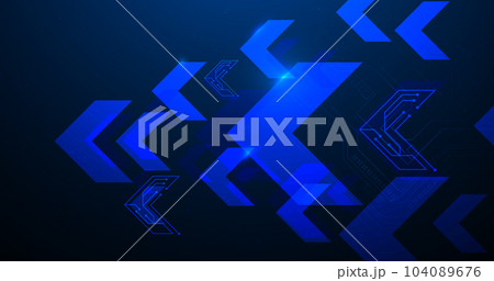 Abstract geometric triangles futuristic technology background. Illustration vector 104089676