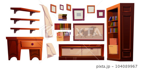 Art studio room and easel interior paint set Art studio room and easel interior paint set 104089967