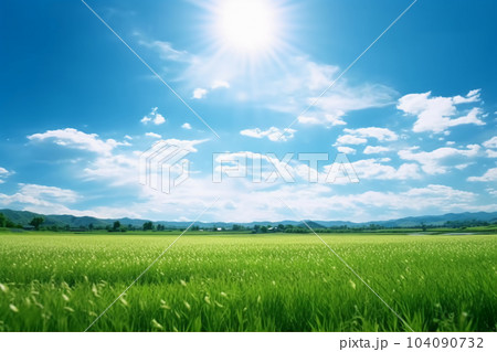 Japan midsummer blue sky clear sky 104090732