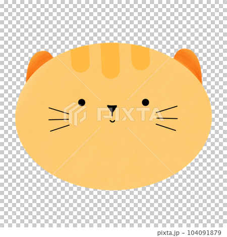 Smiling cute cat face, smile emoji, animal cartoon Smiling cute cat face, smile emoji, animal cartoon 104091879