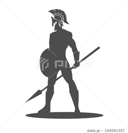 Gladiator, spartan logo design Gladiator, spartan logo design 104092387