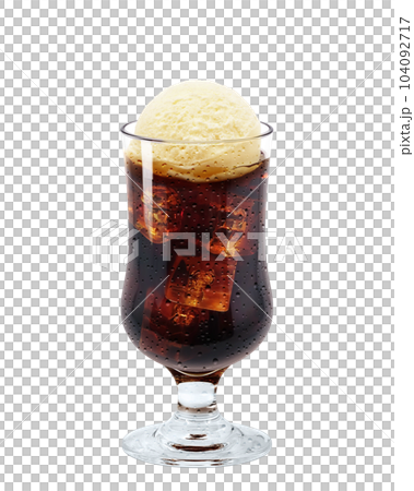 コーヒーフロートのイラスト リアル コーヒーフロートのイラスト リアル 104092717