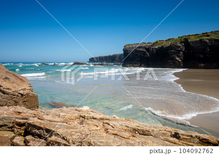 As Catedrais beach - Beach of the Cathedrals - Galicia, Spain 104092762
