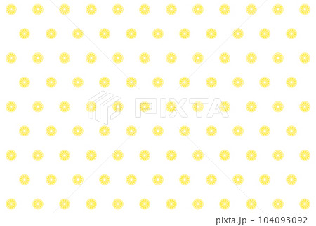 レモン模様 単色 背景白 レモン模様 単色 背景白 104093092