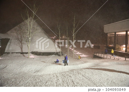 根雪 雪積 積雪 104093849