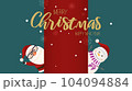 Merry Christmas and happy new year cute Santa Claus and Snowman. 104094884