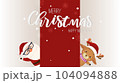 Merry Christmas and happy new year cute Santa Claus and Snowman. 104094888