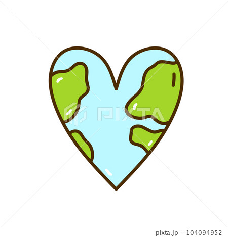 The heart-shaped planet Earth The heart-shaped planet Earth 104094952
