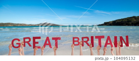 People Hands Building Word Great Britain, Ocean And Sea 104095132