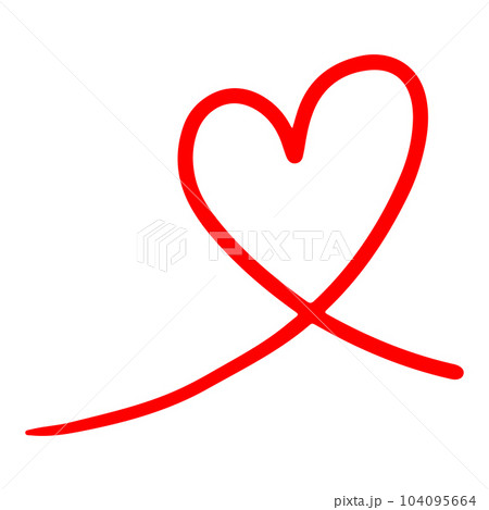Doodle sketch style of hearts icon vector illustration for concept design. Doodle sketch style of hearts icon vector illustration for concept design. 104095664