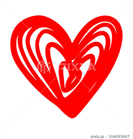 Doodle sketch style of hearts icon vector illustration for concept design. Doodle sketch style of hearts icon vector illustration for concept design. 104095667