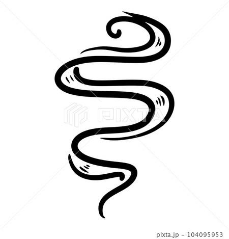 Doodle sketch style of smoke symbol drawn illustration for concept design. Doodle sketch style of smoke symbol drawn illustration for concept design. 104095953