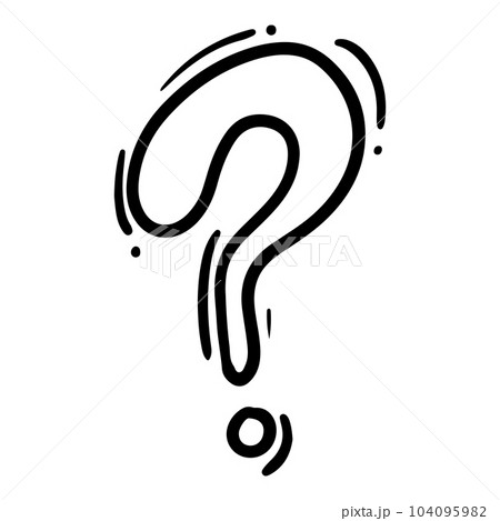 Doodle sketch style of question marks hand drawn illustration. for concept design. Doodle sketch style of question marks hand drawn illustration. for concept design. 104095982