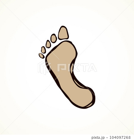 Foot. Vector drawing Foot. Vector drawing 104097268
