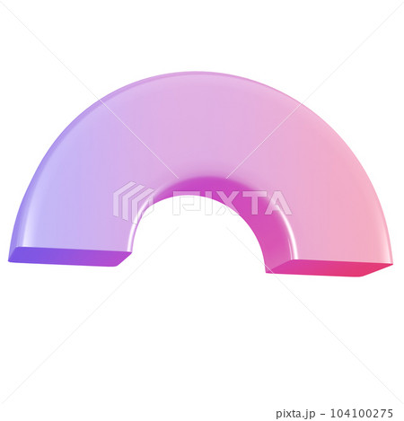 3d metal semisphere Random abstract geometric shape. Realistic glossy pink and lilac gradient luxury template decorative design illustration. Minimalist bright semi sphere half circle volumed round 3d metal semisphere Random abstract geometric shape. Realistic glossy pink and lilac gradient luxury template decorative design illustration. Minimalist bright semi sphere half circle volumed round 104100275