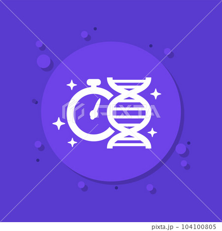 fast dna test, genetic testing icon, vector fast dna test, genetic testing icon, vector 104100805