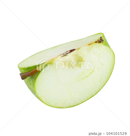 Fresh green apple isolated on a white background 104101529