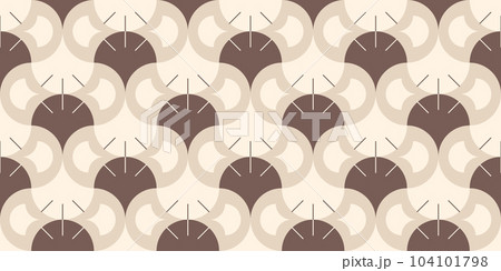 秋のイチョウの背景パターン(おしゃれ系レトロ和モダン柄) 秋のイチョウの背景パターン(おしゃれ系レトロ和モダン柄) 104101798