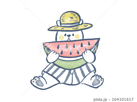 しろくまとスイカ しろくまとスイカ 104101817